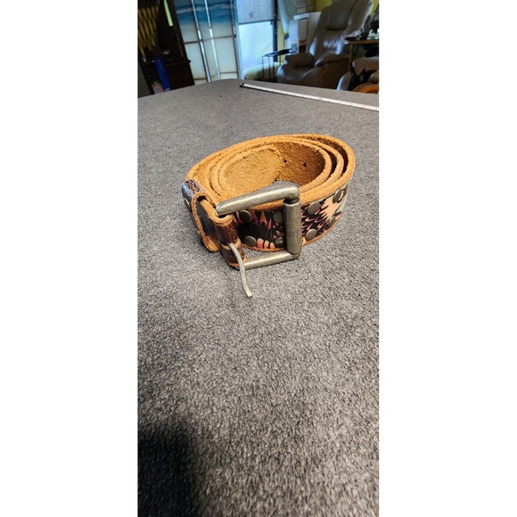 Handmade Other - Vintage Ed Hardy Leather Patriotic Knurled Buckle Size M (40)